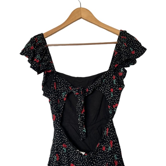 Amuse Society x Revolve Black Cherry Romper Playsuit - Picture 6 of 8